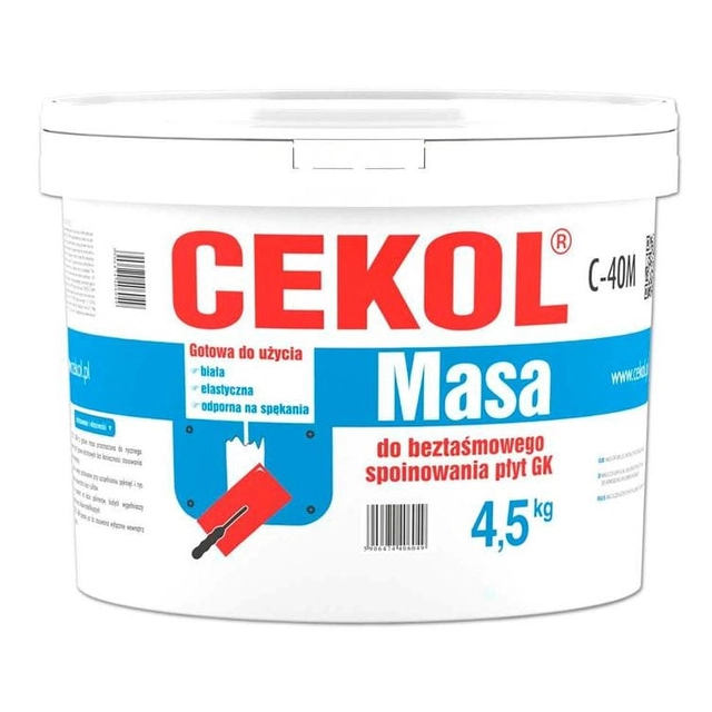 Bezpásková spárovací hmota Cekol C-40 M 4,5 kg