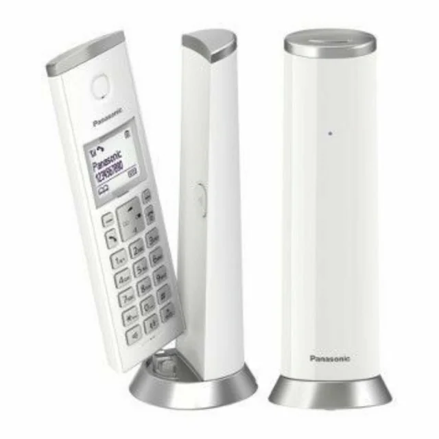 Безжичен телефон Panasonic KX-TGK212SP бял