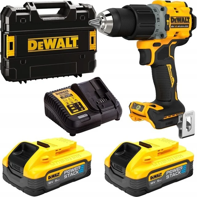 Dewalt drill/driver DCD805H2T 18 V 2 x battery 5 Ah