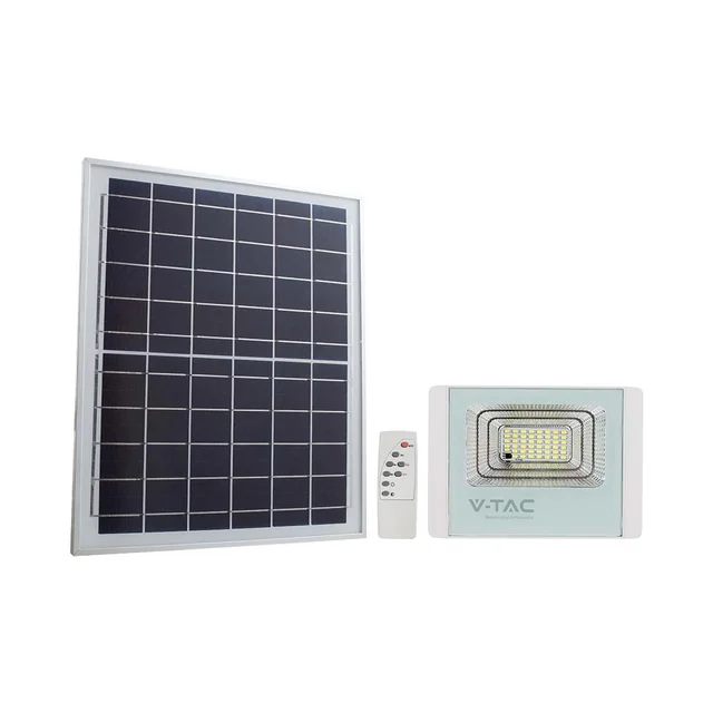 Białe reflektory solarne - 12W - IP65 - 550 Lumeny - 6400K