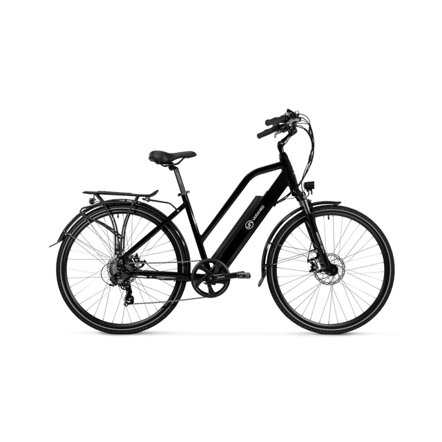 Bicicleta eléctrica Varaneo Trekking Mujer negra;14,5 Ah /522 qué; ruedas 700*40C (28")