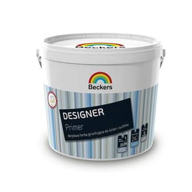 Biela akrylová farba 3 l Designer Primer Beckers
