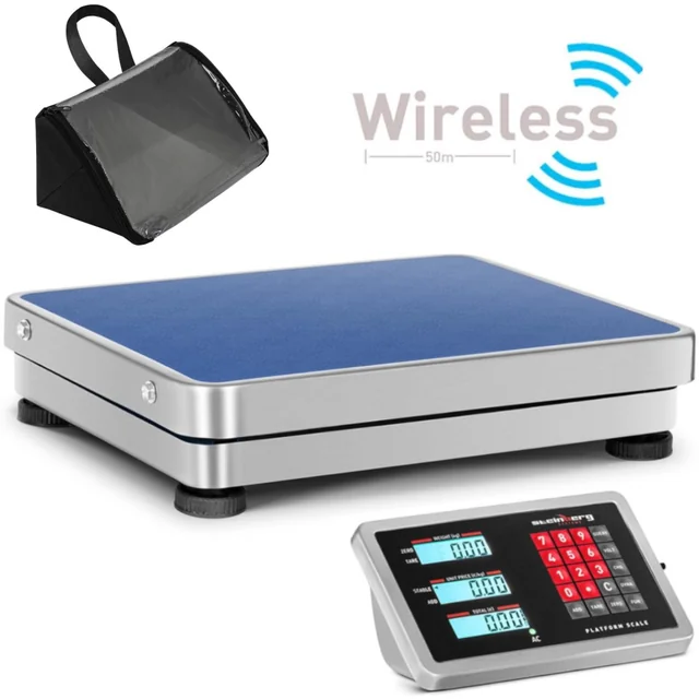 Bilancia a piattaforma wireless WiFi 150 kg / 0,01 g