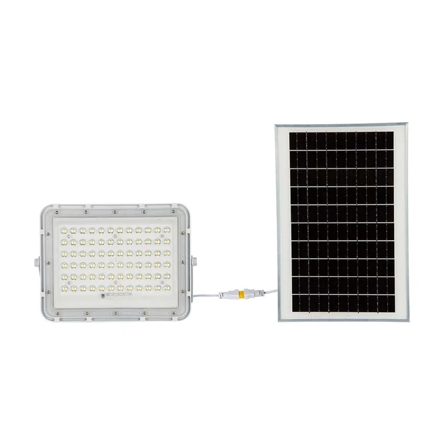 Bílé solární světlomety – 15W – IP65 – 1200 Lumeny – 4000K