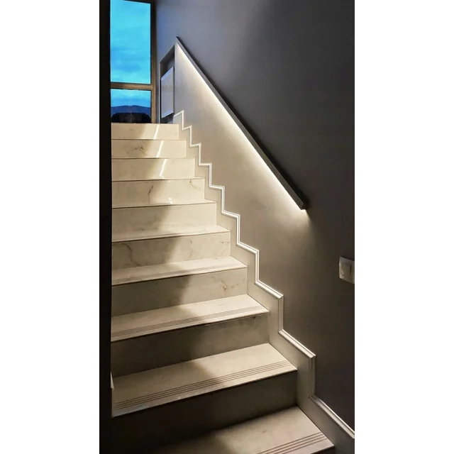 Billiga polerade plattor för trappor med ÅDER, 120x30 glans - REA!!!