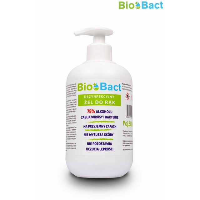 BioBACT DISINFECTIVE HAND GEL 500 ML x 15 pcs