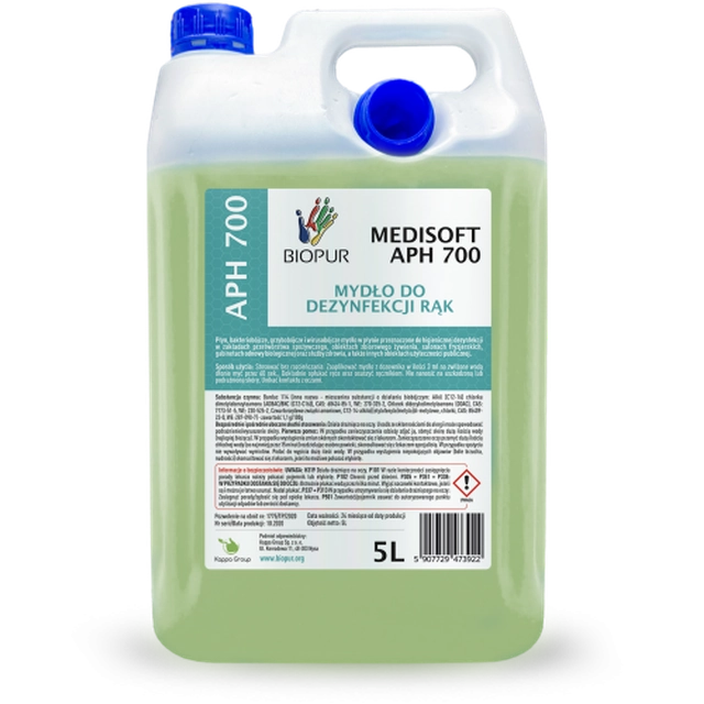 Biopur Medisoft APH 700 5L liquid soap for disinfecting hands