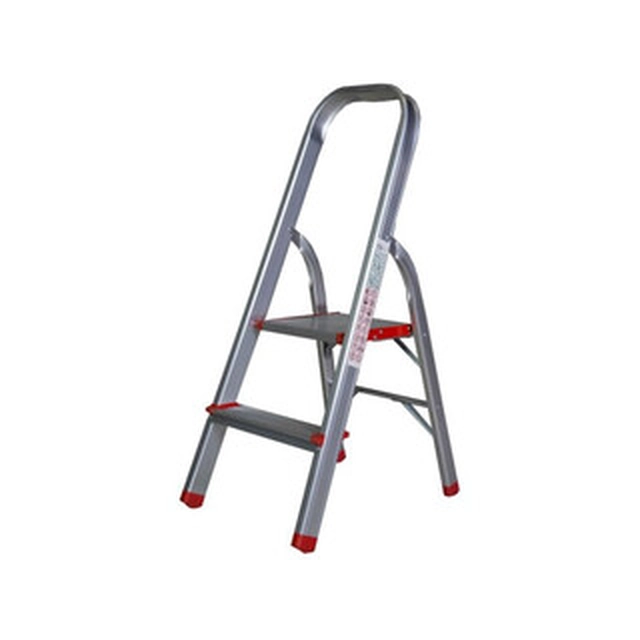 Bisonte household stepladder Number of steps: 2 pcs | Podium height: 0,42 | Aluminum