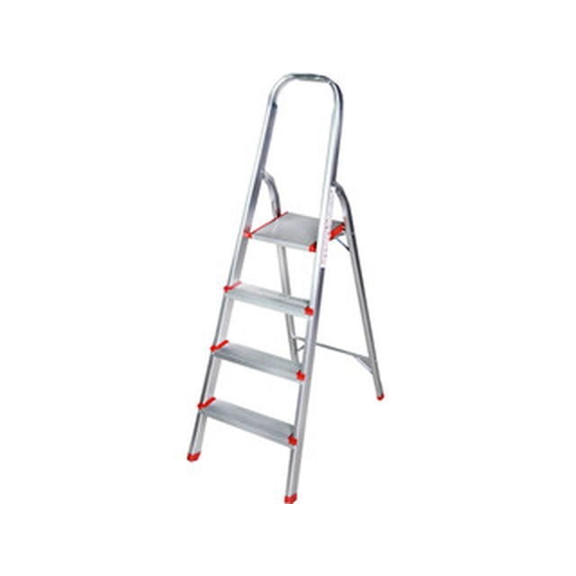 Bisonte household stepladder Number of steps: 4 pcs | Podium height: 0,72 | Aluminum