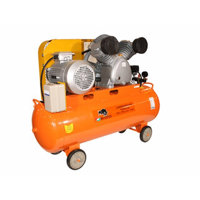 Bisonte SV054-105 electric piston compressor Intake air: 786 l/min | 105 l | 8 bar | Oil lubricated | 400 V