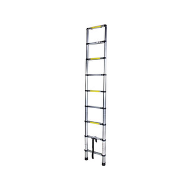 Bisonte telescopic support ladder 9 degree | 2,6 m | Aluminum