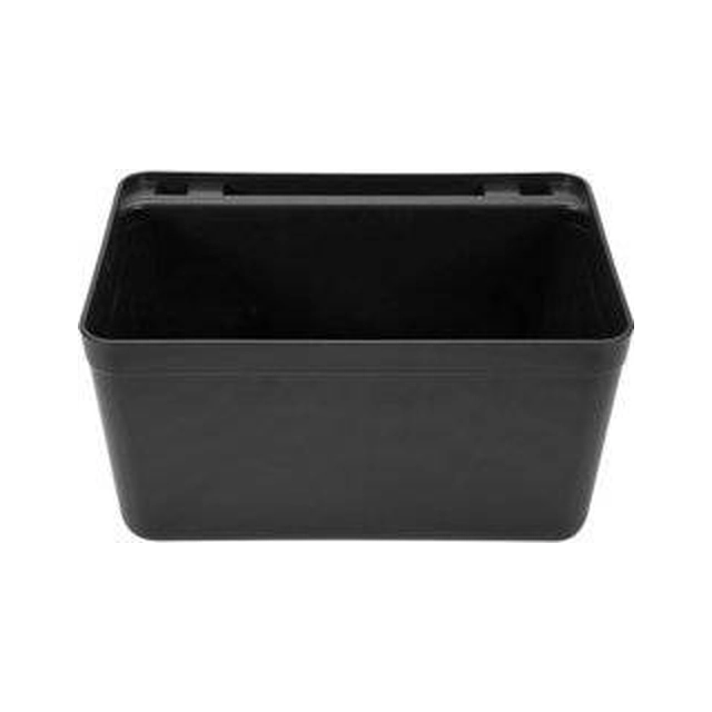 BLACK CONTAINER FOR TROLLEY PP 33.5x23.1x18CM