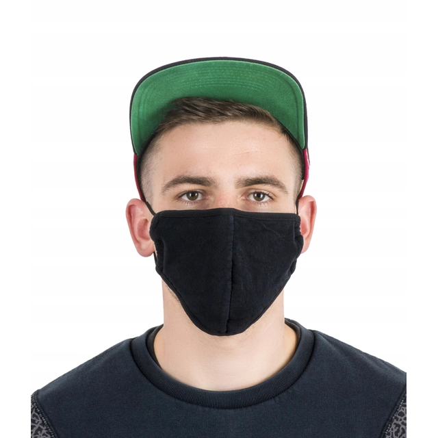 BLACK COTTON RUBBER MASK MAXI