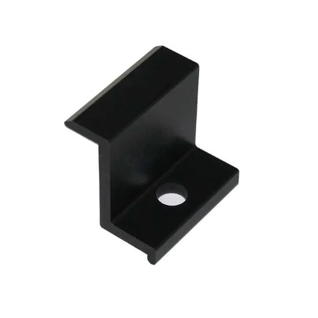 Black end clamp 30mm photovoltaics