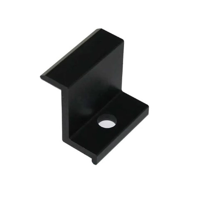 Black end clamp 40mm photovoltaics
