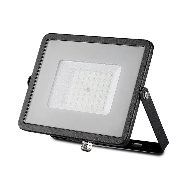 Black LED Floodlights - Samsung - IP65 - 50W - 4000 Lumens - 4000K - 5 Years - Model No: - VT-50-B-N