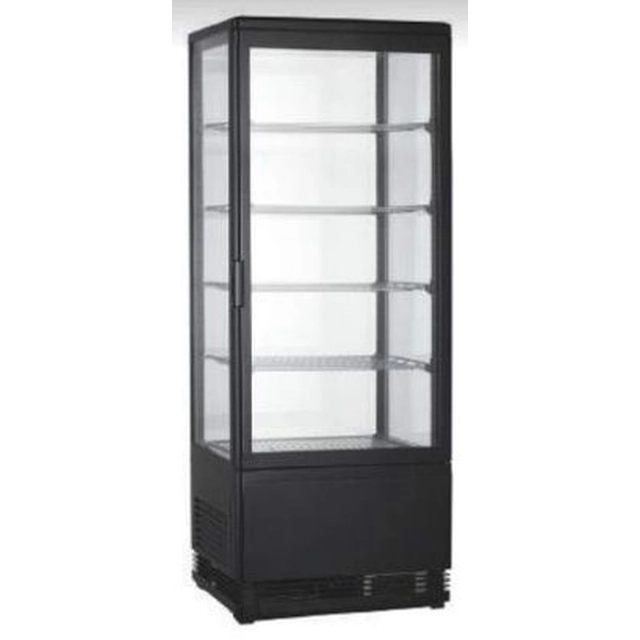 BLACK REFRIGERATION DISPLAY 98L 4 INVEST HORECA SHELVES RT-98B RT-98B