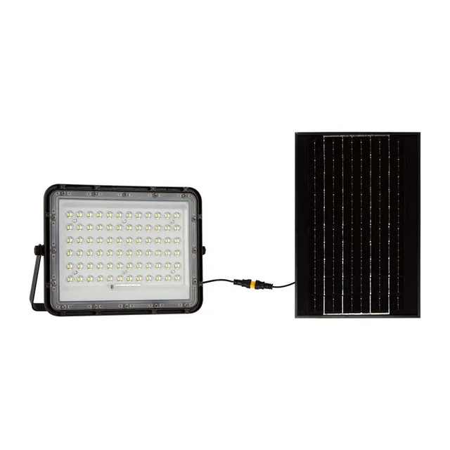 Black Solar Floodlights - 10W - IP65 - 1200 Lumens - 6400K