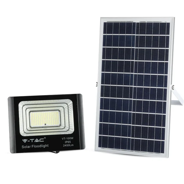 Black Solar Floodlights - 35W -IP65 - 2450 Lumens - 4000K