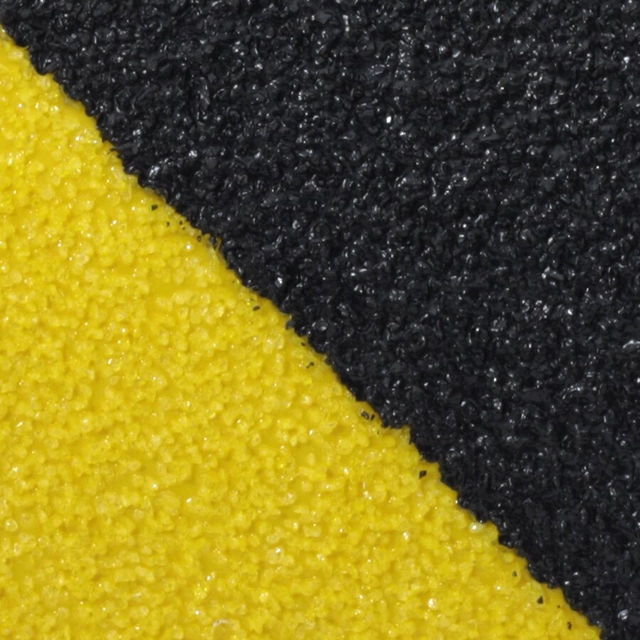 Black-yellow corundum anti-slip anti-slip tape FLOMA Super Hazard - length 18.3 m, width 5 cm and thickness 1 mm