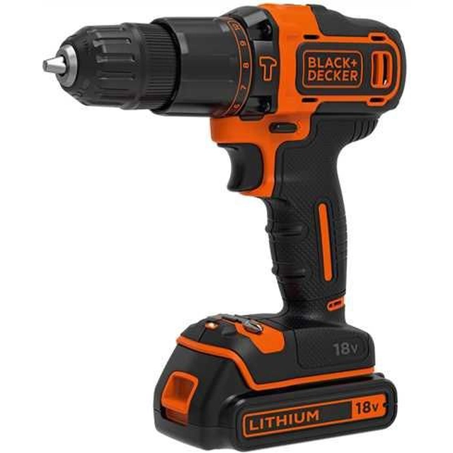 Black&Decker bore-/skruemaskine BDCHD18K 18 V 1 x batteri 1.5 Ah