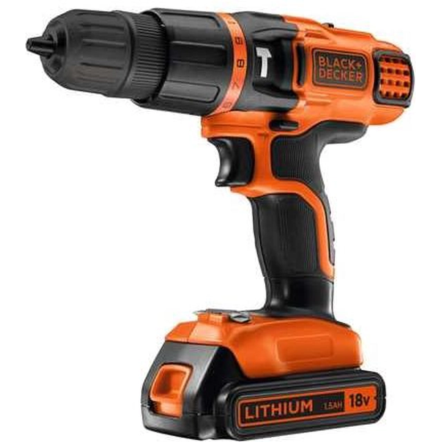 Black&Decker bore-/skruemaskine BL188KB 18 V 2 x batteri 1.5 Ah