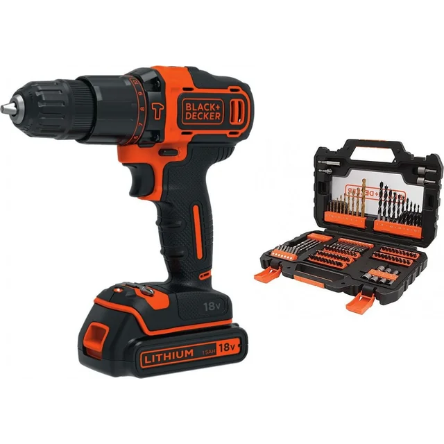 Black&Decker drill/driver 18 V 1 x battery 1.5 Ah