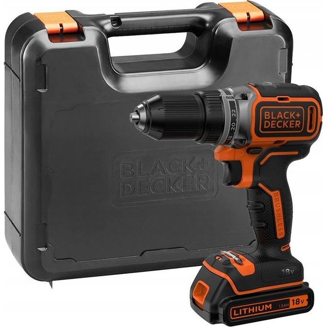 Black&Decker vrtací šroubovák BL186K 18 V 1 x baterie 1.5 Ah