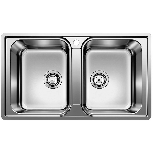 Blanco LEMIS 8-IF sink built-in/flush stainless steel brushed stainless steel 523 039