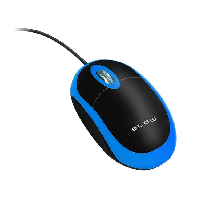 BLÅS MP-20 USB optisk mus, blå