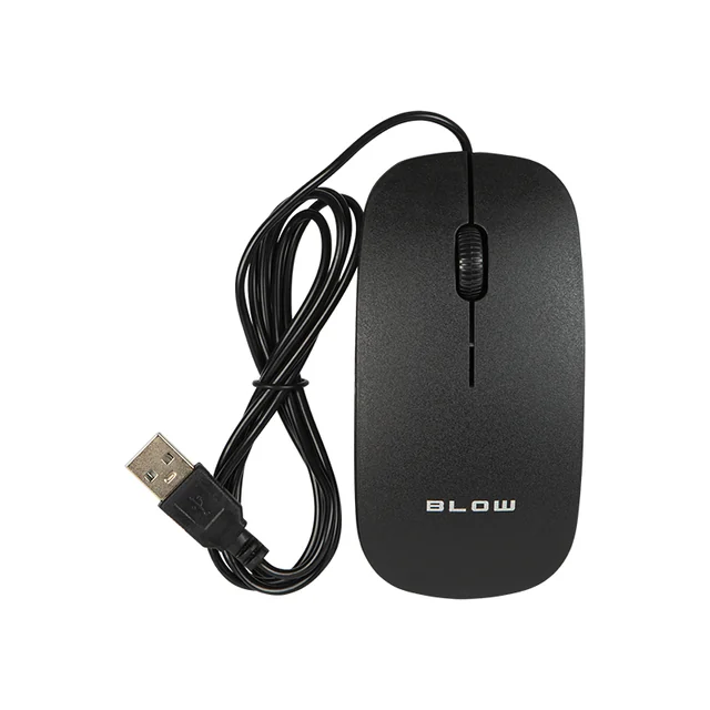 BLÅS MP-30 USB optisk mus, svart