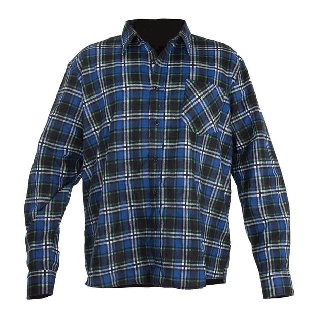 Blau kariertes Flanellhemd XXL LAHTI PRO LPKF32XL