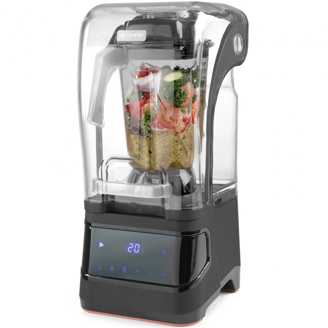 Blender bekermixer met geluiddichte behuizing, digitaal schakelbaar 2.5L 230V Hendi 230695