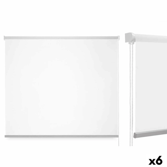 Blind 180 x 180 cm Valkoinen Materiaali Muovi (6 Kpl)