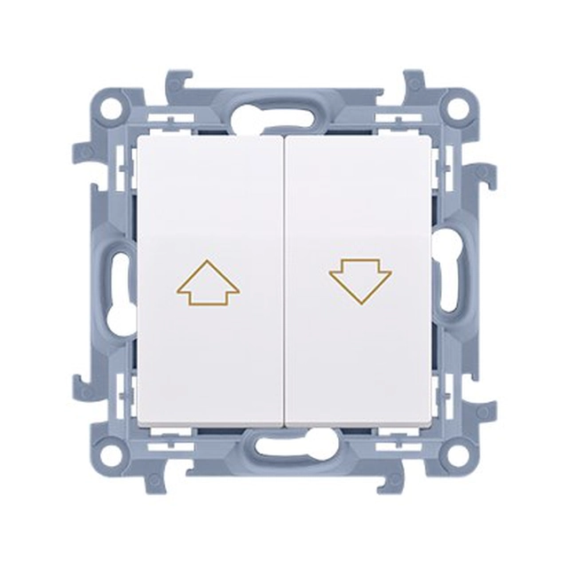 Blindknap (modul)10 OG,250 V~, skrueklemmer, hvid Simon10