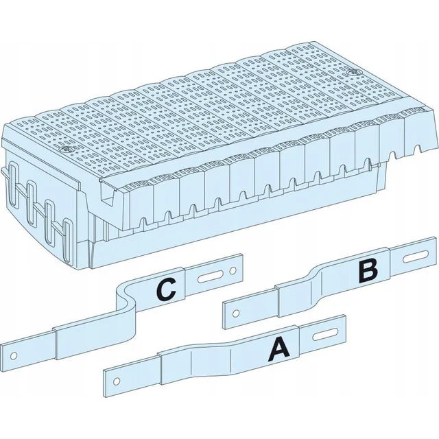 Bloc de distribuție Schneider PrismaSet pentru NSX250 permanent cu pârghia 3P LVS04403