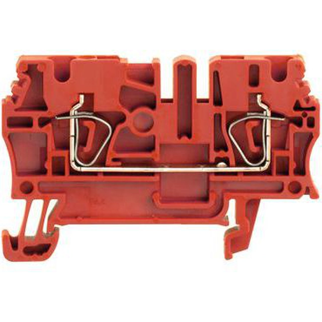 Bloc terminal de trecere Weidmuller 2-przewodowa 2,5mm2 roșu (1683260000)