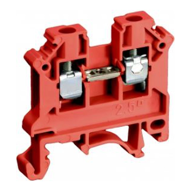 Bloc terminal Simet 2-przewodowa 2,5mm2 roșu ZSG1-2.5Nc (11221311)