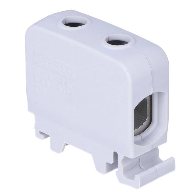 Bloco terminal AL-CU 1,5-50mm2 TS 35, com rosca para duto ZGG cinza