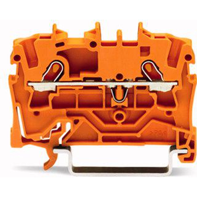 Bloco terminal Wago 2-przewodowa 1,5mm laranja (2001-1202)