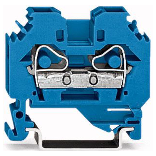 Bloco terminal Wago 2-przewodowa 6mm2 azul (282-104)