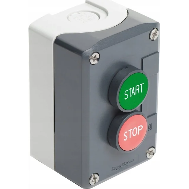 Блок керування Schneider Electric 2-otworowa START/STOP сірий IP65 XALD215