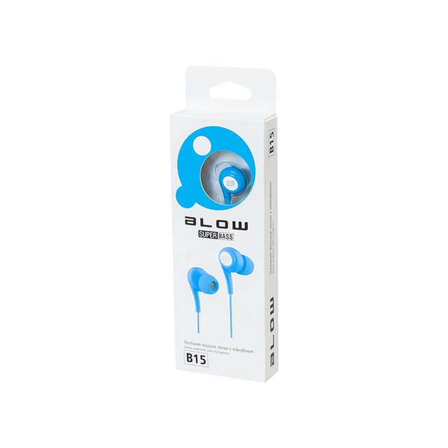 BLOW B-15 BLÅ in-ear hörlurar