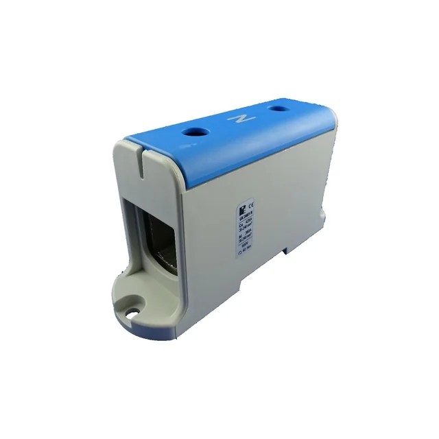 Blue connection terminal clamp Cu-Al 240mm² mounting on DIN rail 35mm 380A (Al) 425A ( Cu)