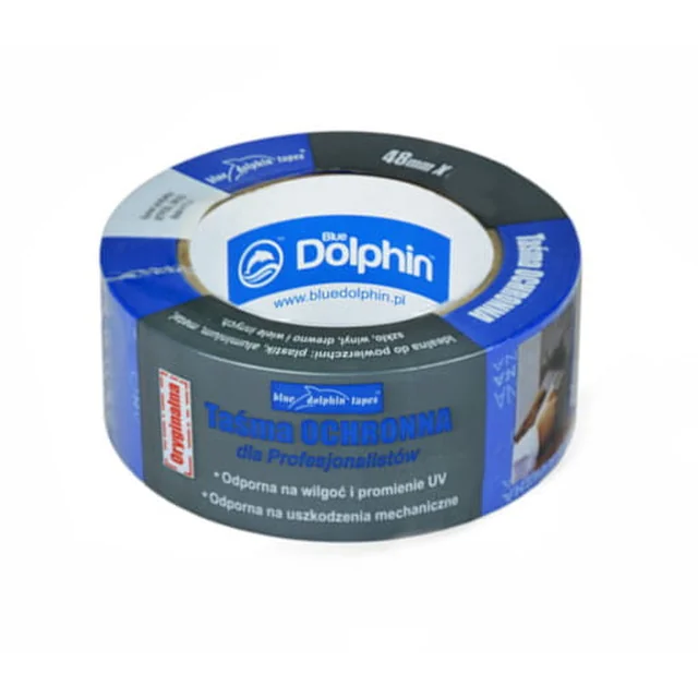 Blue Dolphin ulkoinen PVC-rakennusteippi 48 mm x 25 m