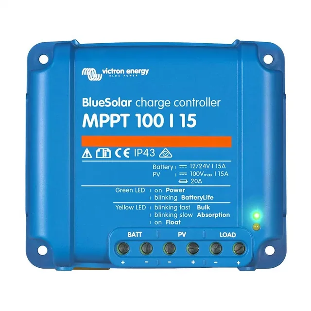 BlueSolar MPPT 100/15 Victron Energy laadimiskontroller