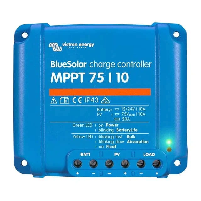 BlueSolar MPPT 75/10 Victron Energy laddningsregulator