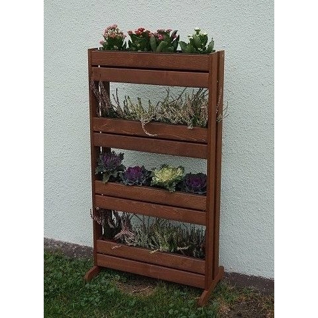 Blumentopfständer aus Holz - 125 x 55 x 40 cm