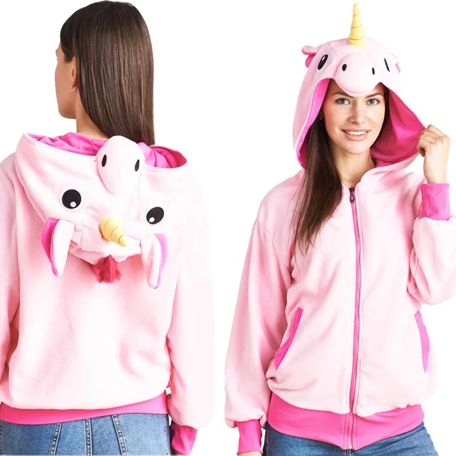 Bluza z kapturem Kigurumi Pegaz Pink M