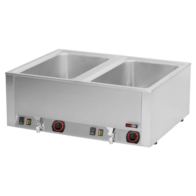 BMV - 2120 ﻿Bain marie GN 1/1 - 200 διπλό με βρύση